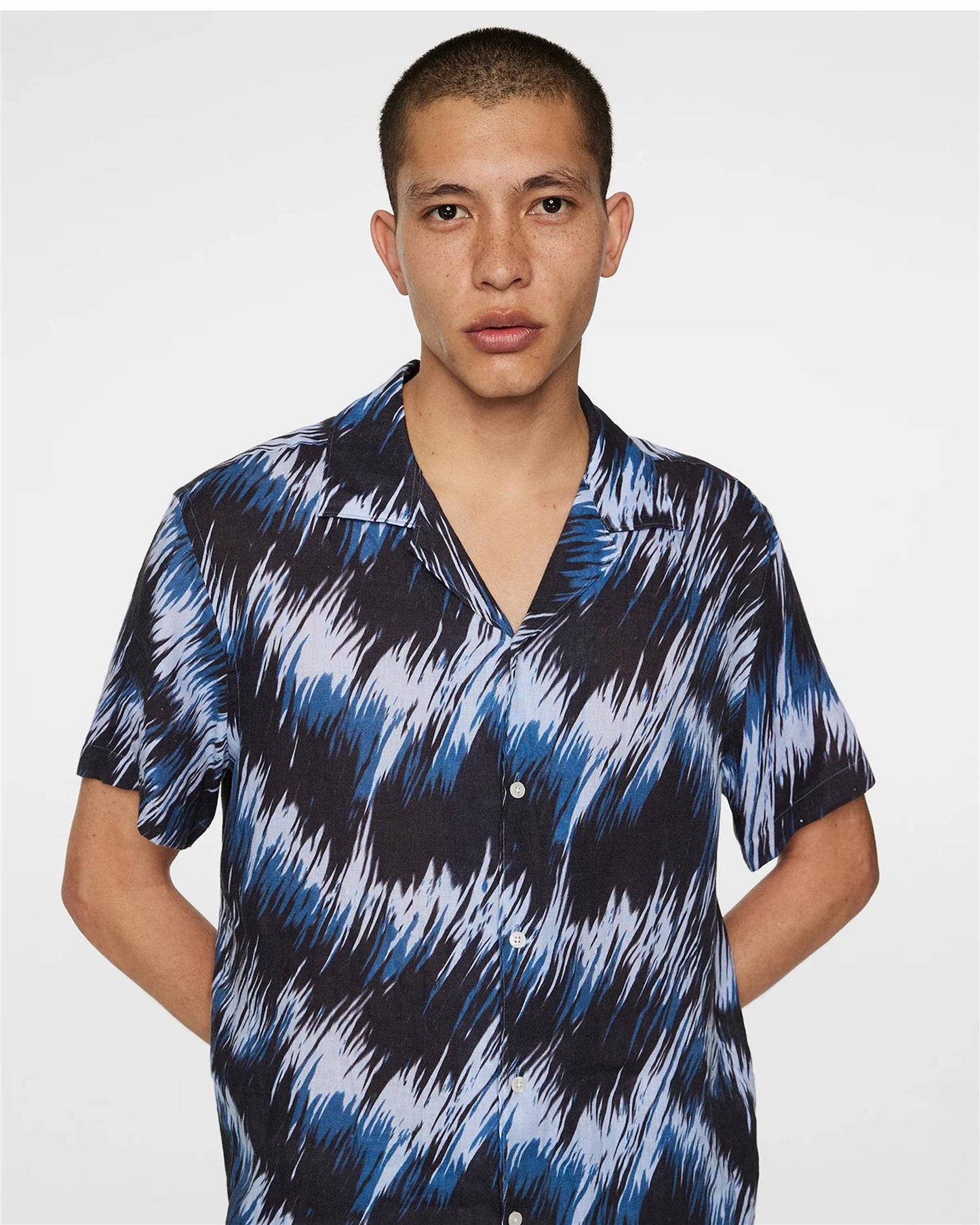 Elio Linen Printed Shirt