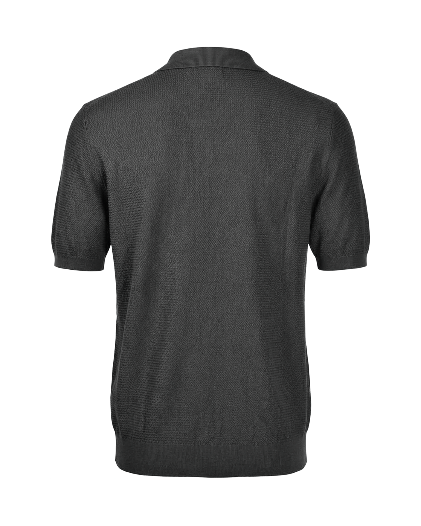 Tennis Polo i Silke og Bomull - Oliven