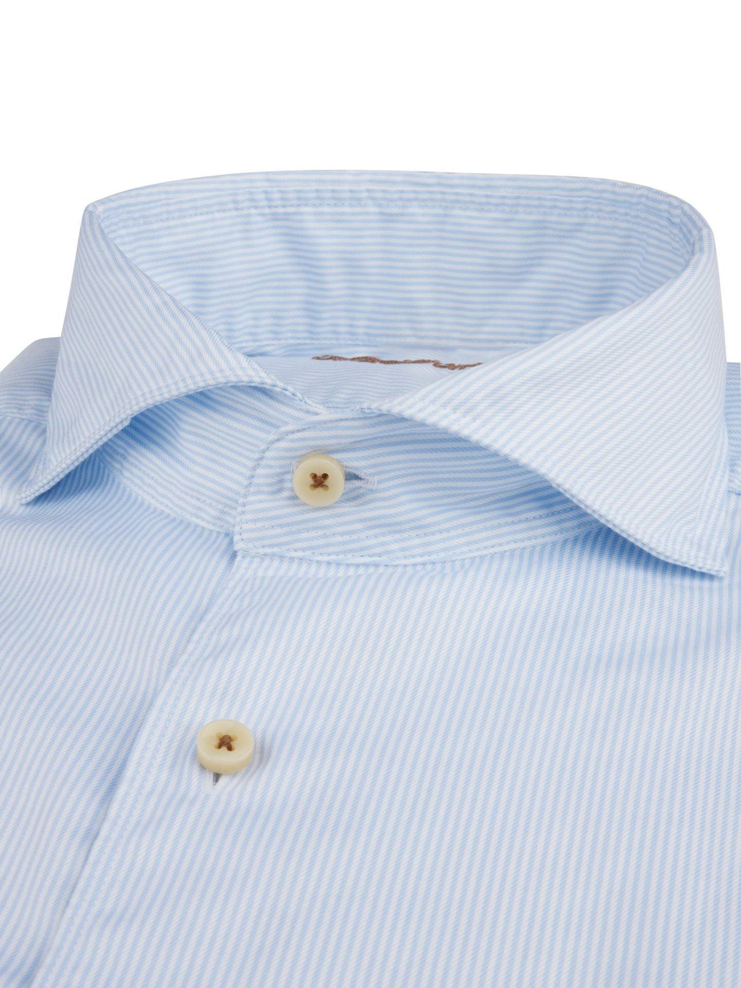 Slimline, C22 Rc Cuff Casual Light Blue Stripe