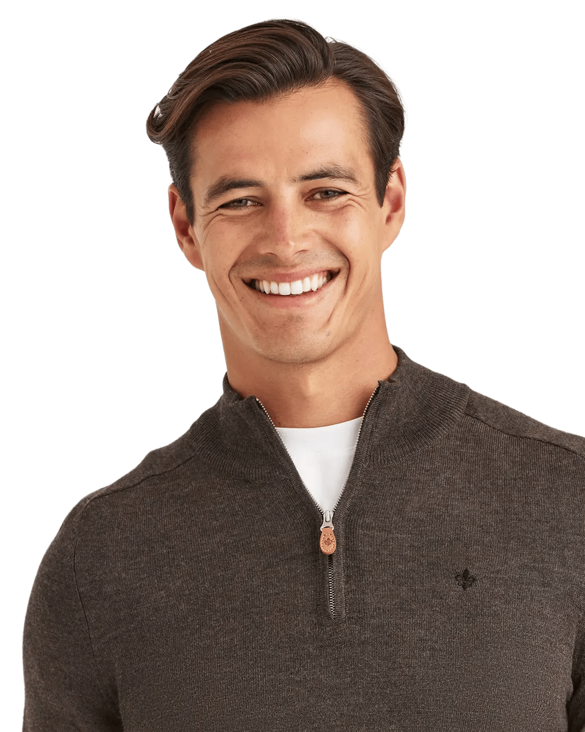 Merino John Zip Brun
