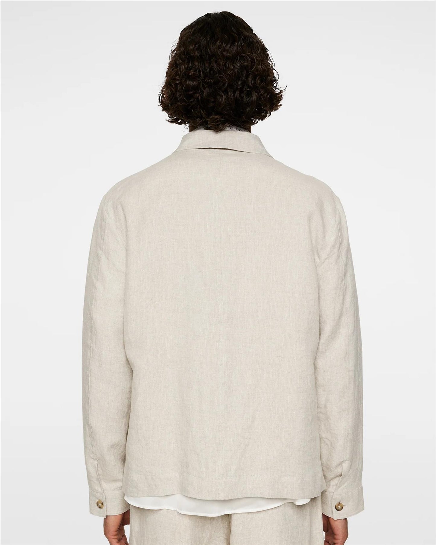 Julius Drape Linen Overshirt