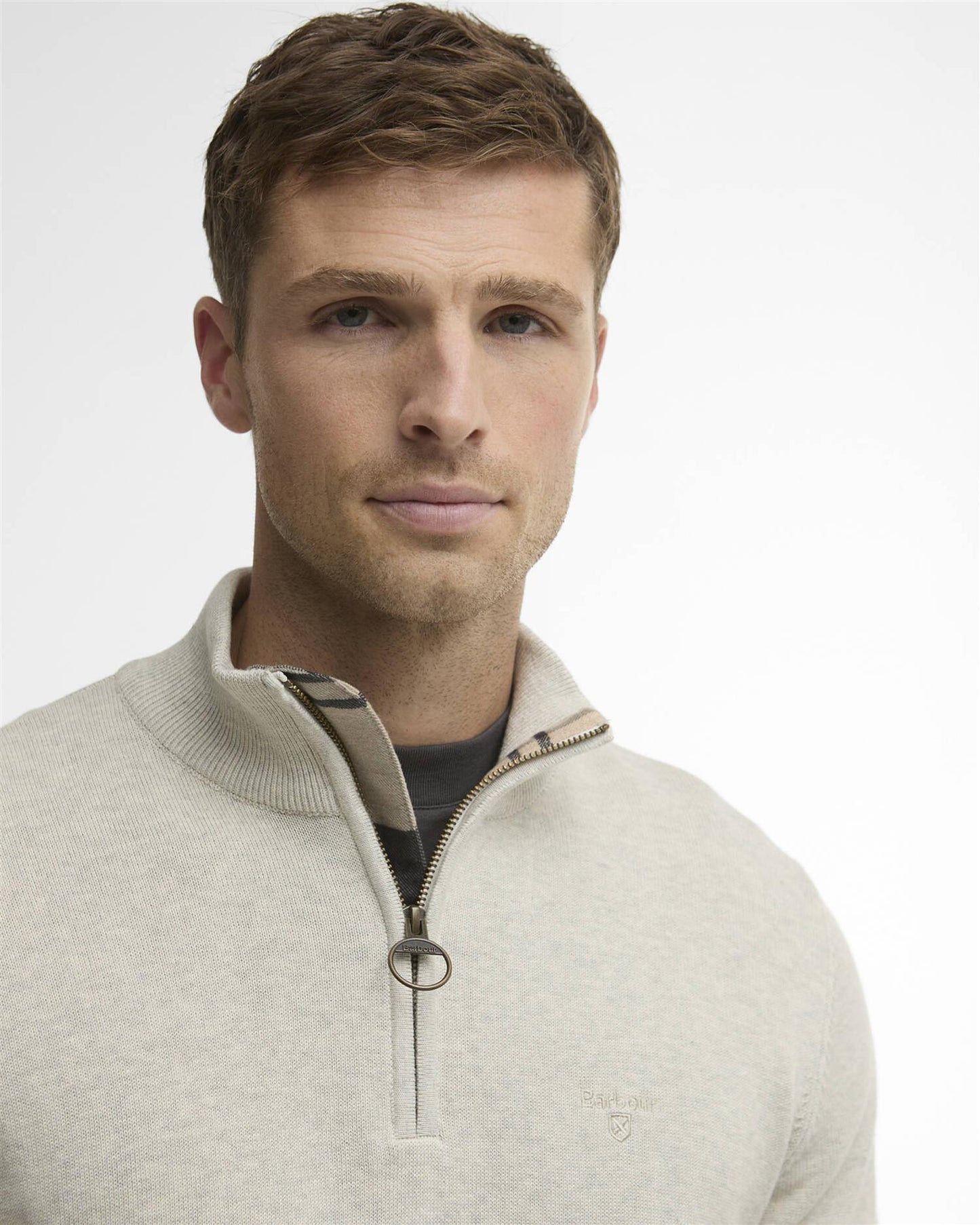 Cotton Quarter-Zip Jumper