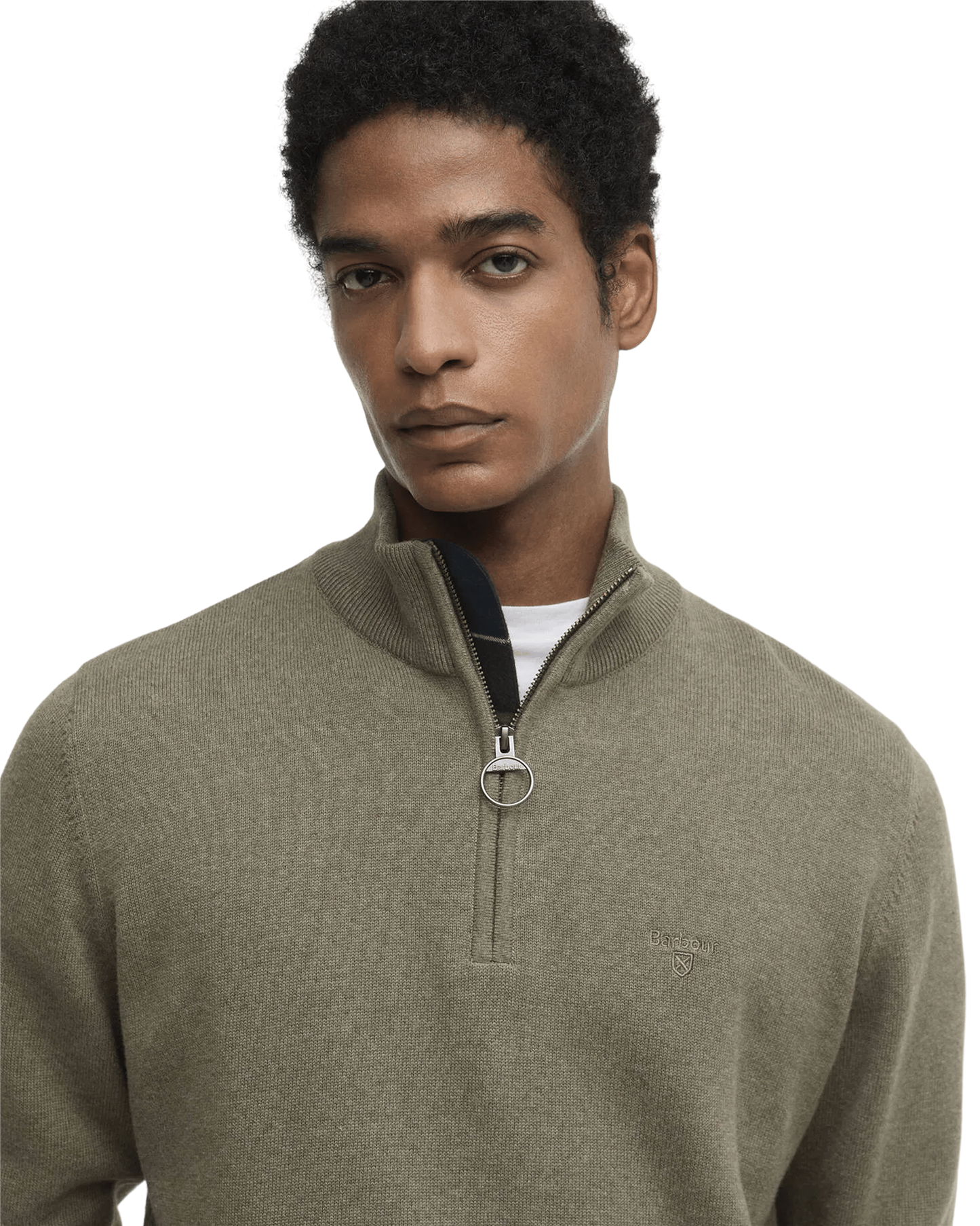 Cotton Quarter-Zip Jumper