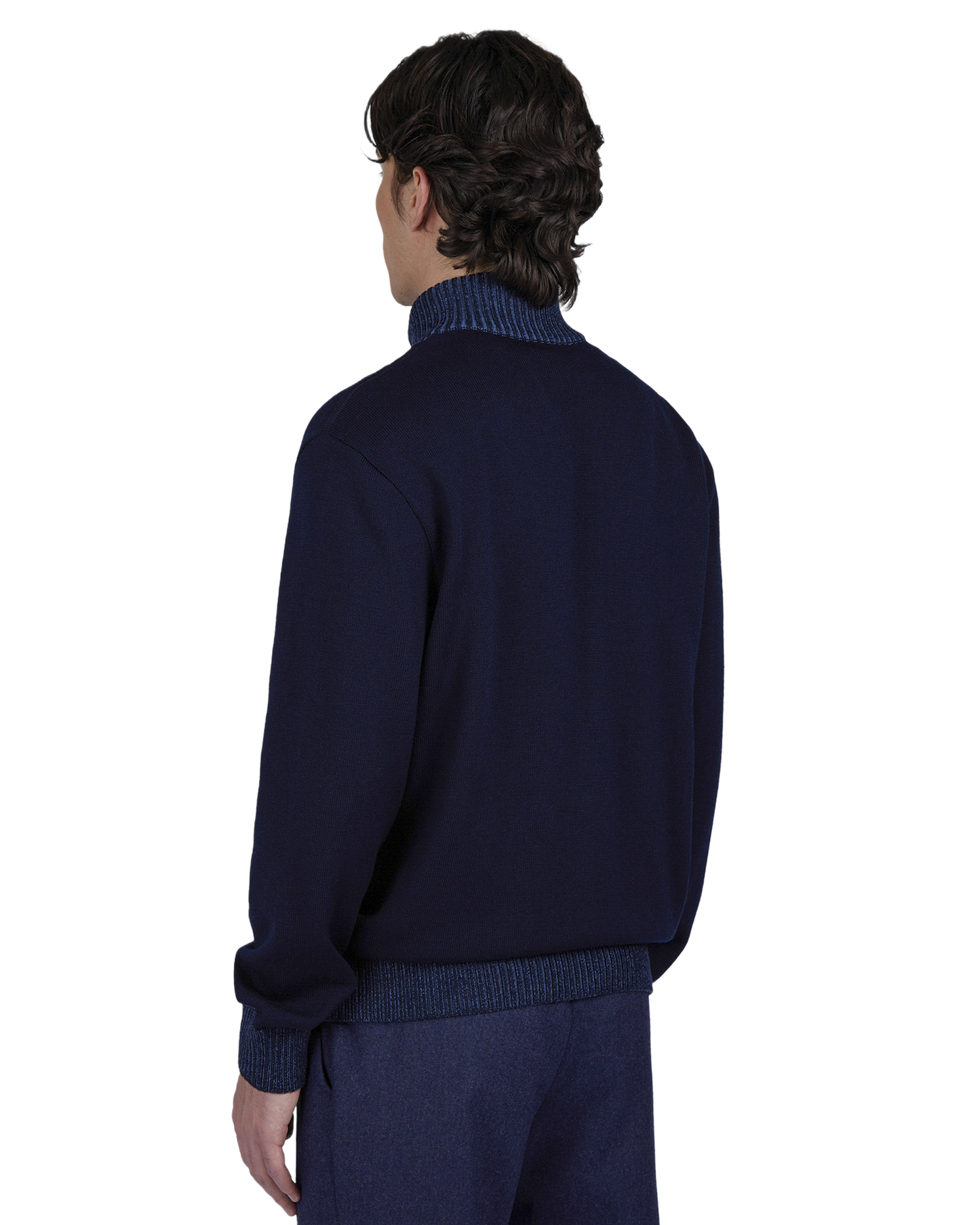 Soft Cool Touch Wool Sweater with Zip Closure