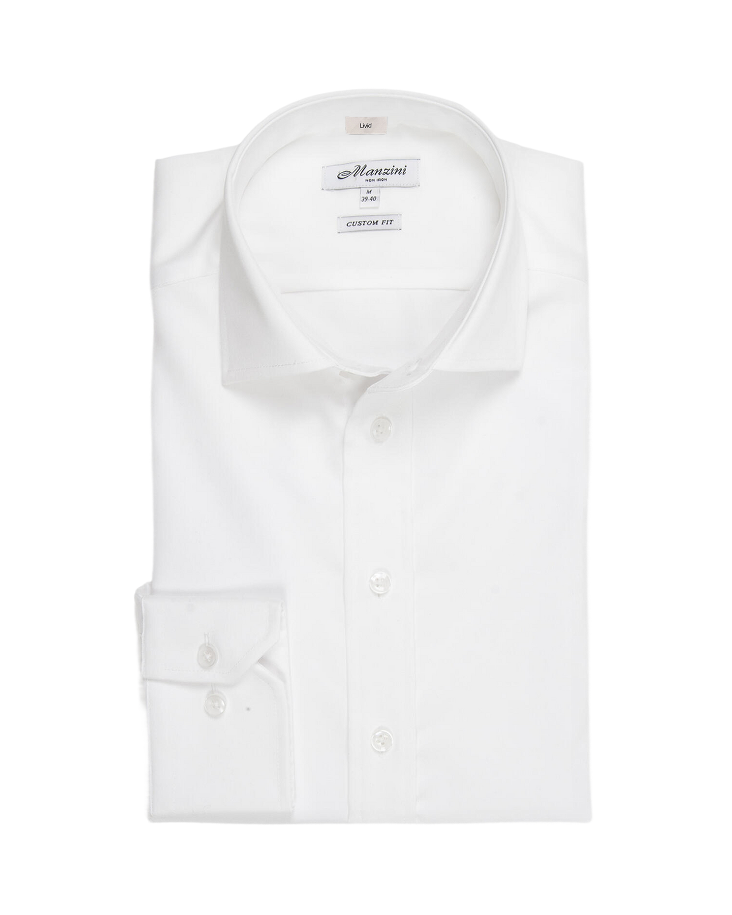 Houston Hvit Twill Skjorte, Custom Fit