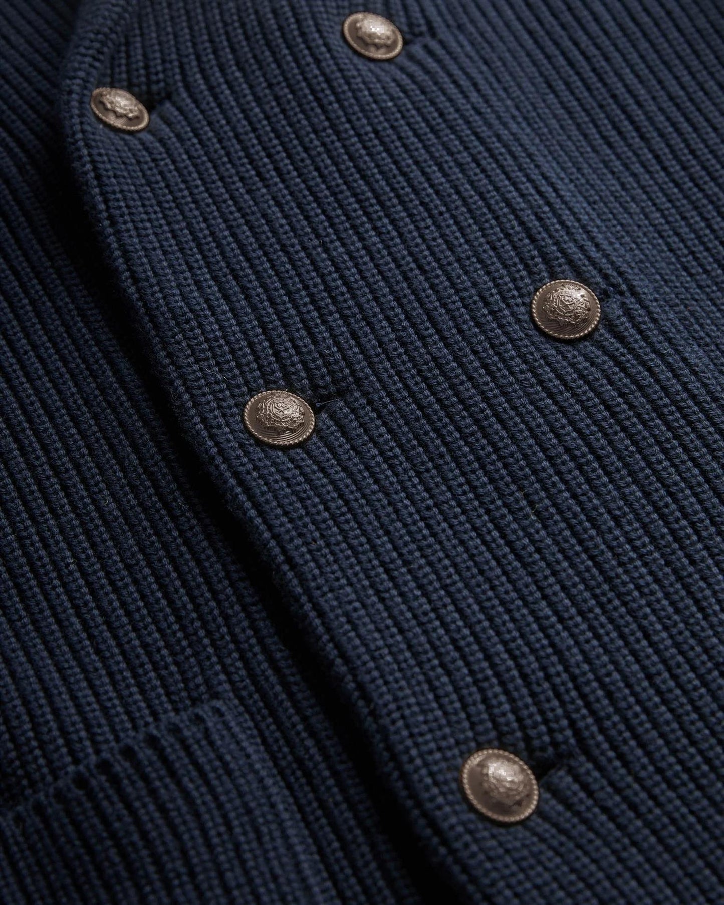 Morris Stockholm Brayden DB Shawl Cardigan Navy