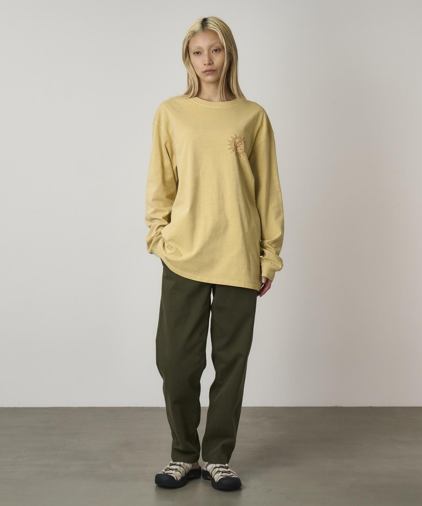 Sun L/S Tee Mustard Pigment