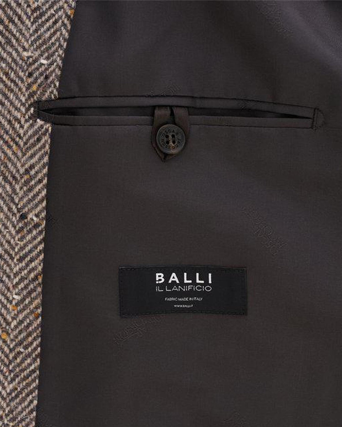 Raglan Herringbone Coat – Hazelnut Brown