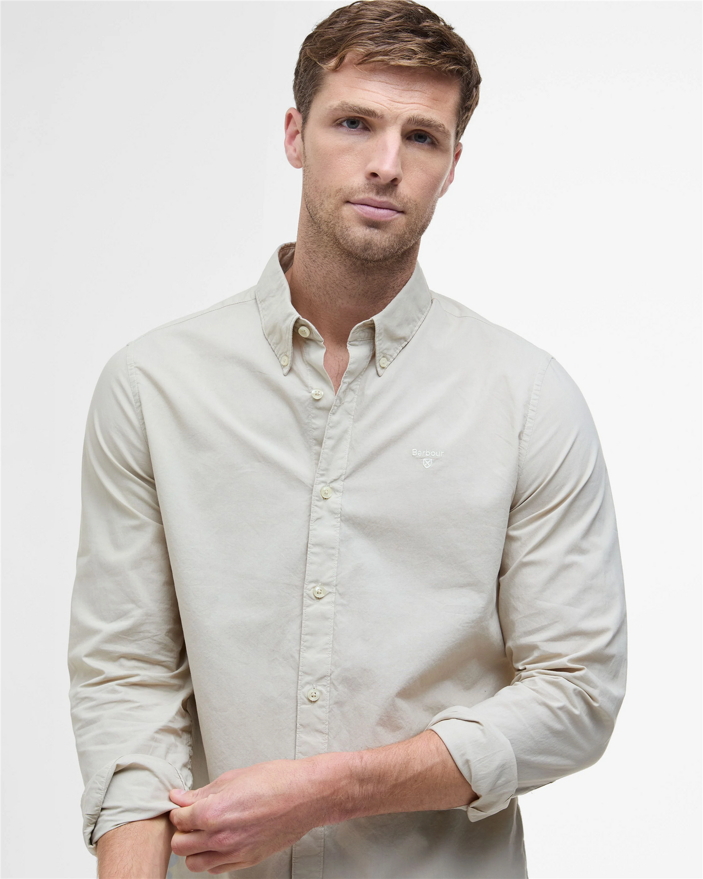 Garment Dyed Tailored Long-Sleeved Shirt