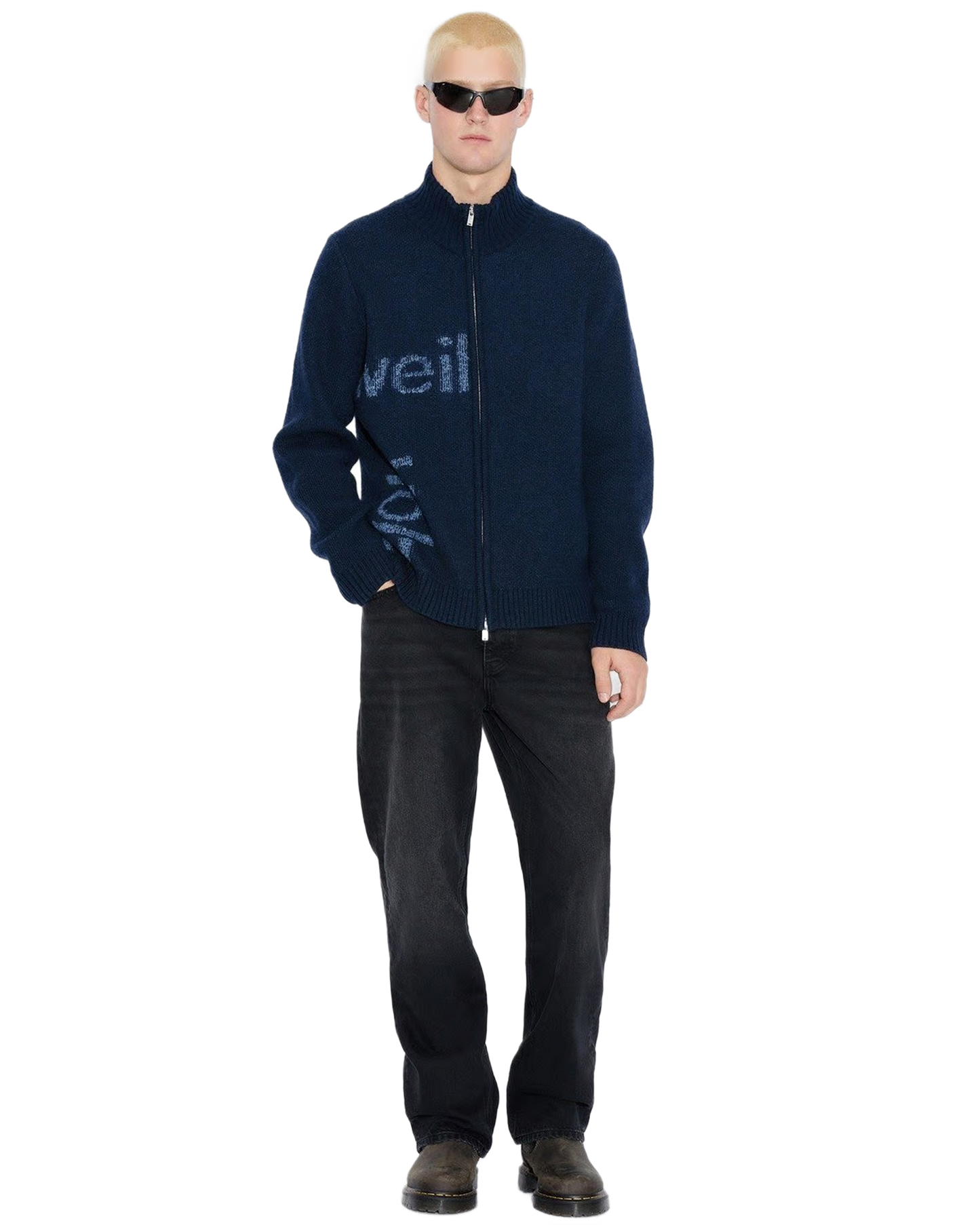 Haza Logo Zip Cardigan