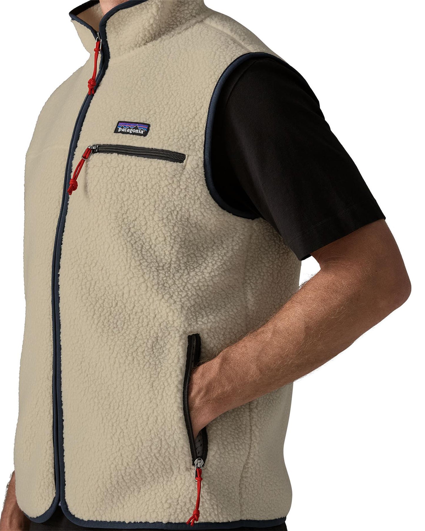 Retro Pile Fleece Vest - Pelican