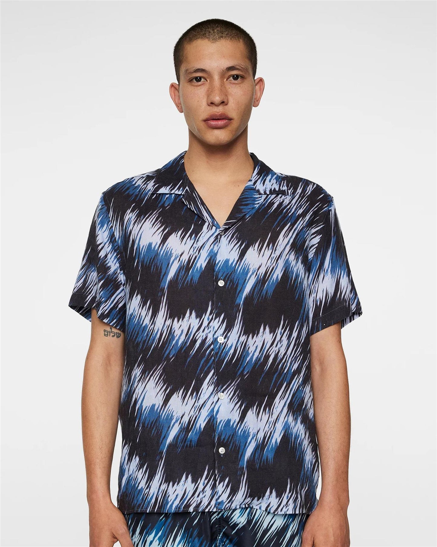 Elio Linen Printed Shirt