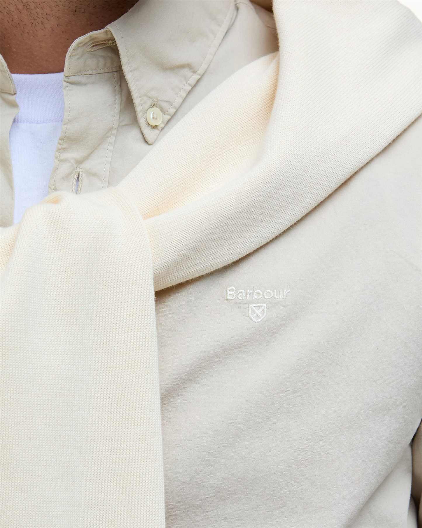 Garment Dyed Tailored Long-Sleeved Shirt