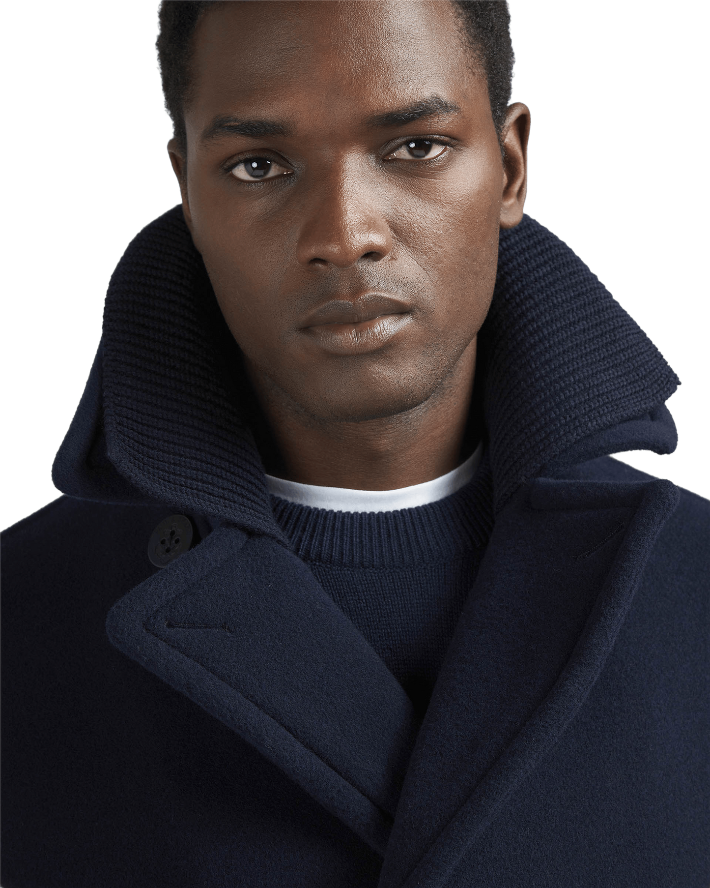 True Peacoat in wool and cashmere