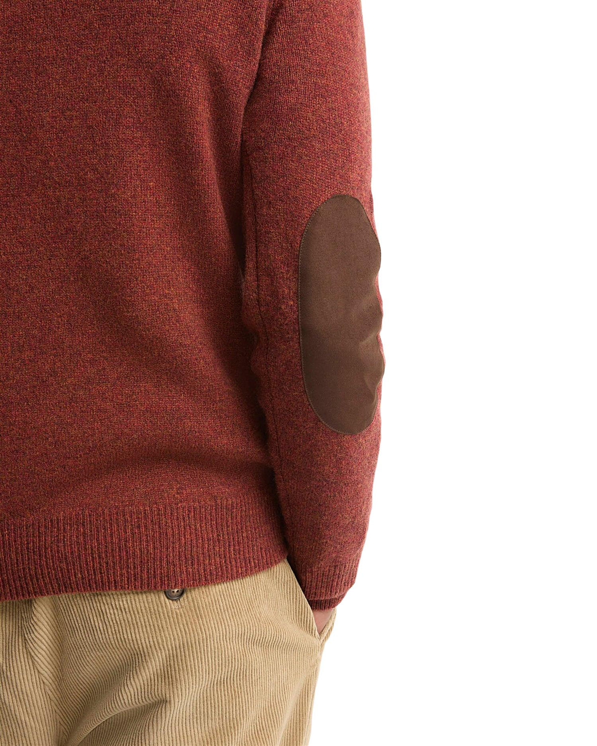 Essential Crew-Neck Jumper – Russet