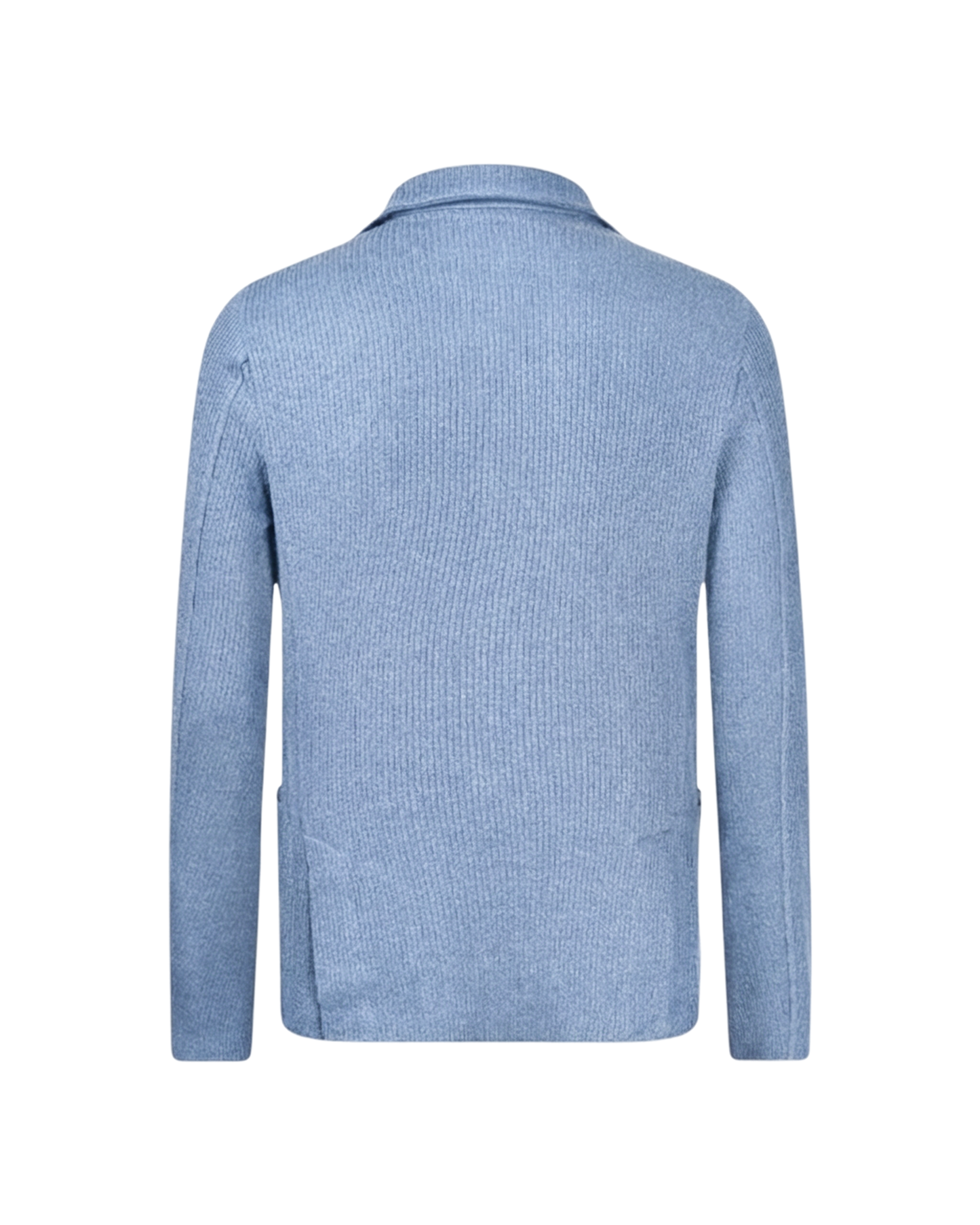 Ribbed knit jacket - Light blue