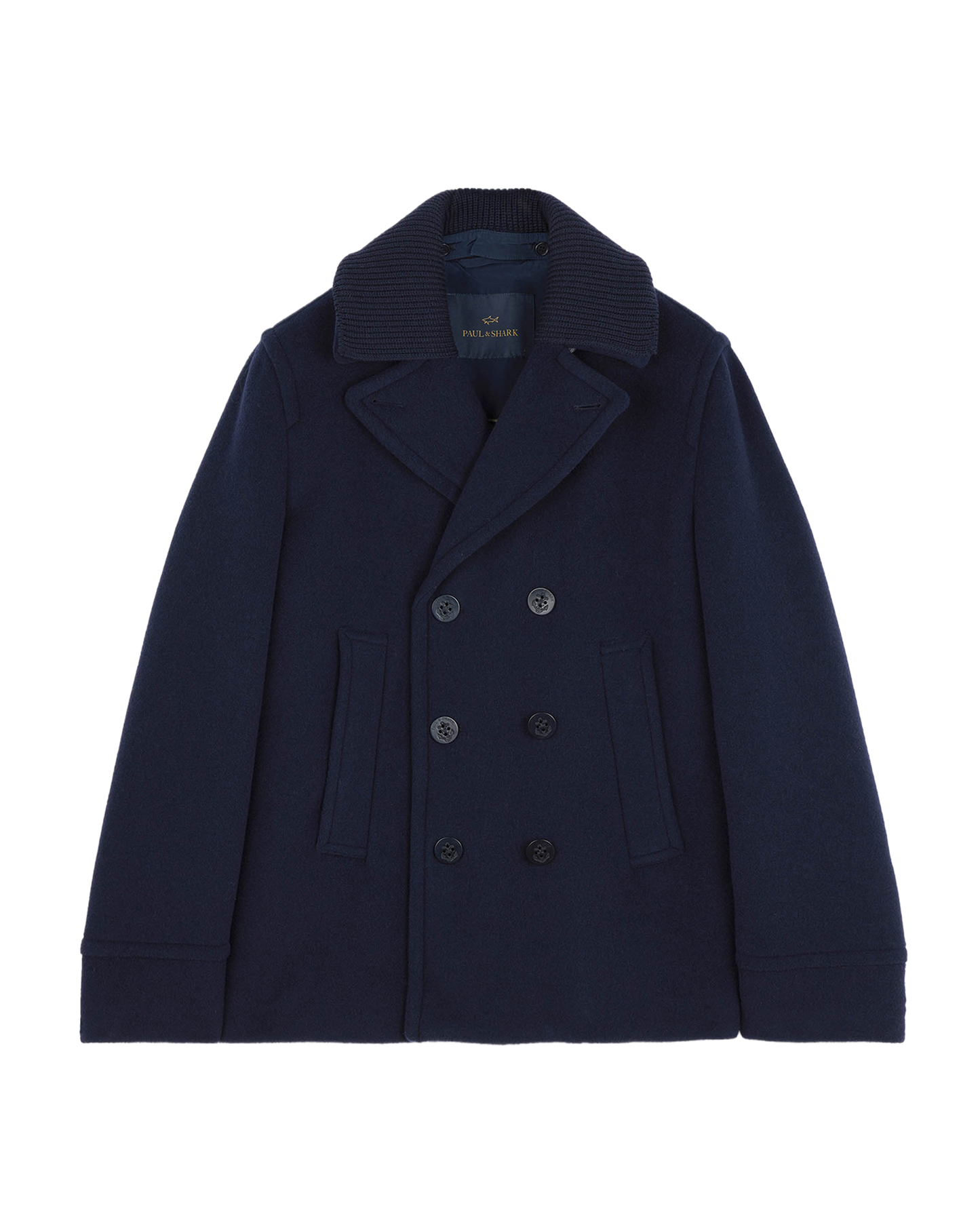 True Peacoat in wool and cashmere