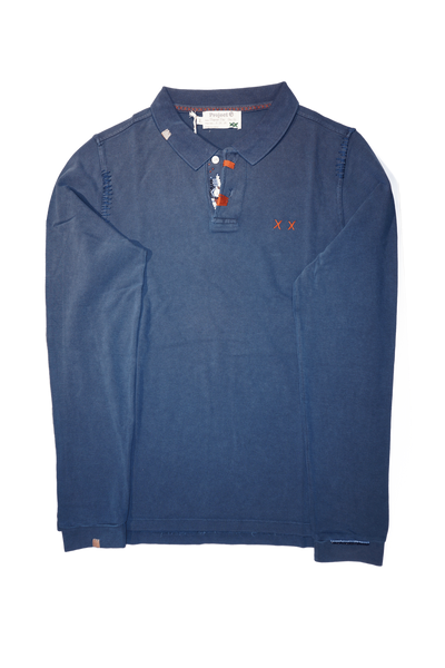 Prepster Polo Long Sleeve - Navy