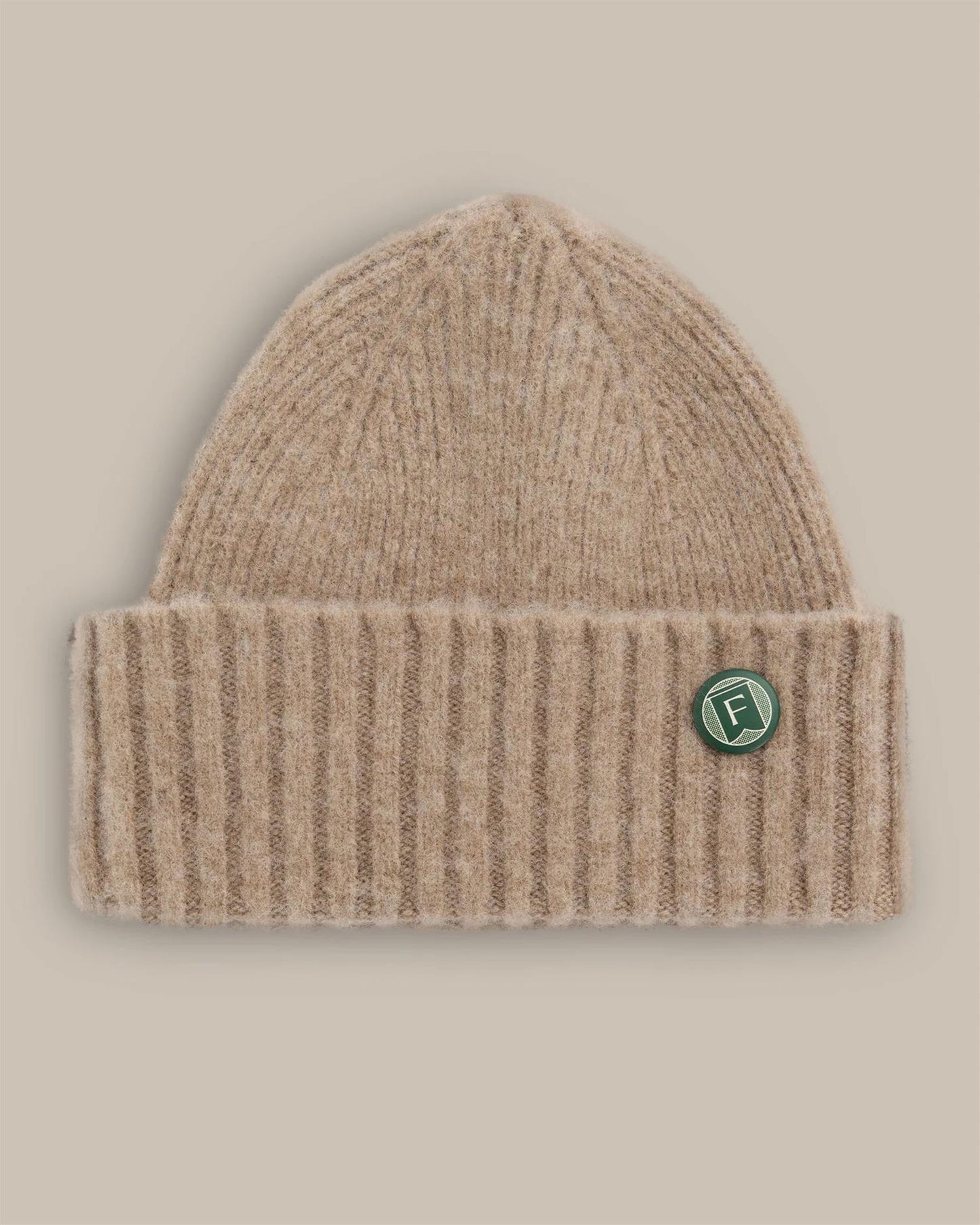 Fishtail Shaggy Beanie - Camel