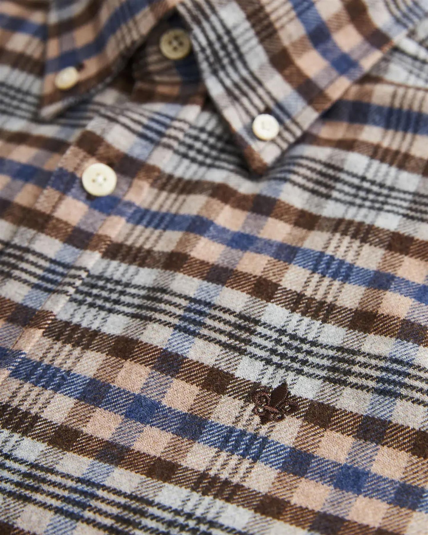 Flannel check slim fit