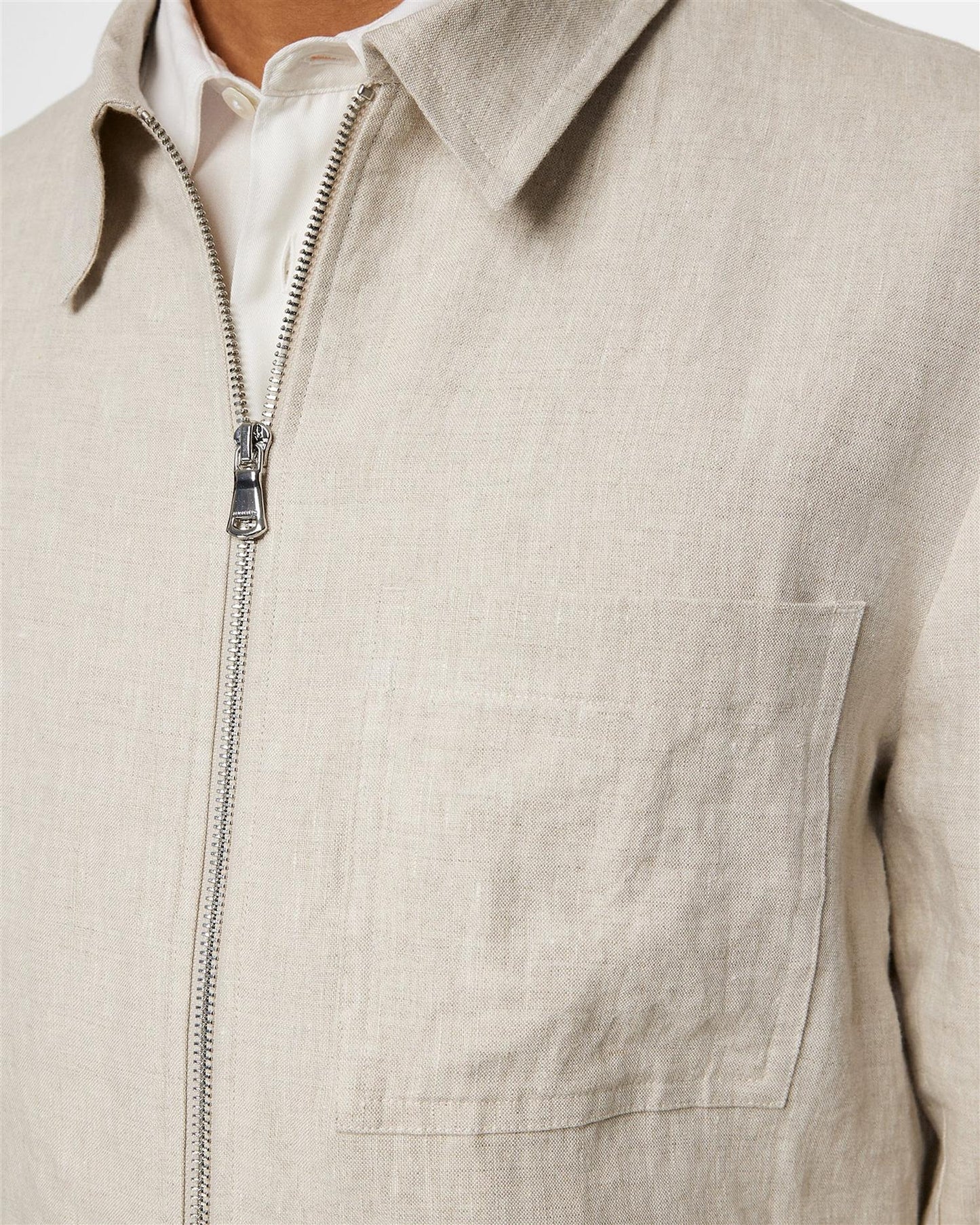 Julius Drape Linen Overshirt
