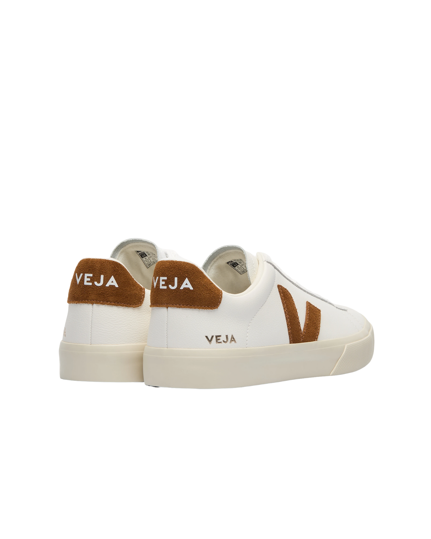 VEJA Campo Leather – White Cognac