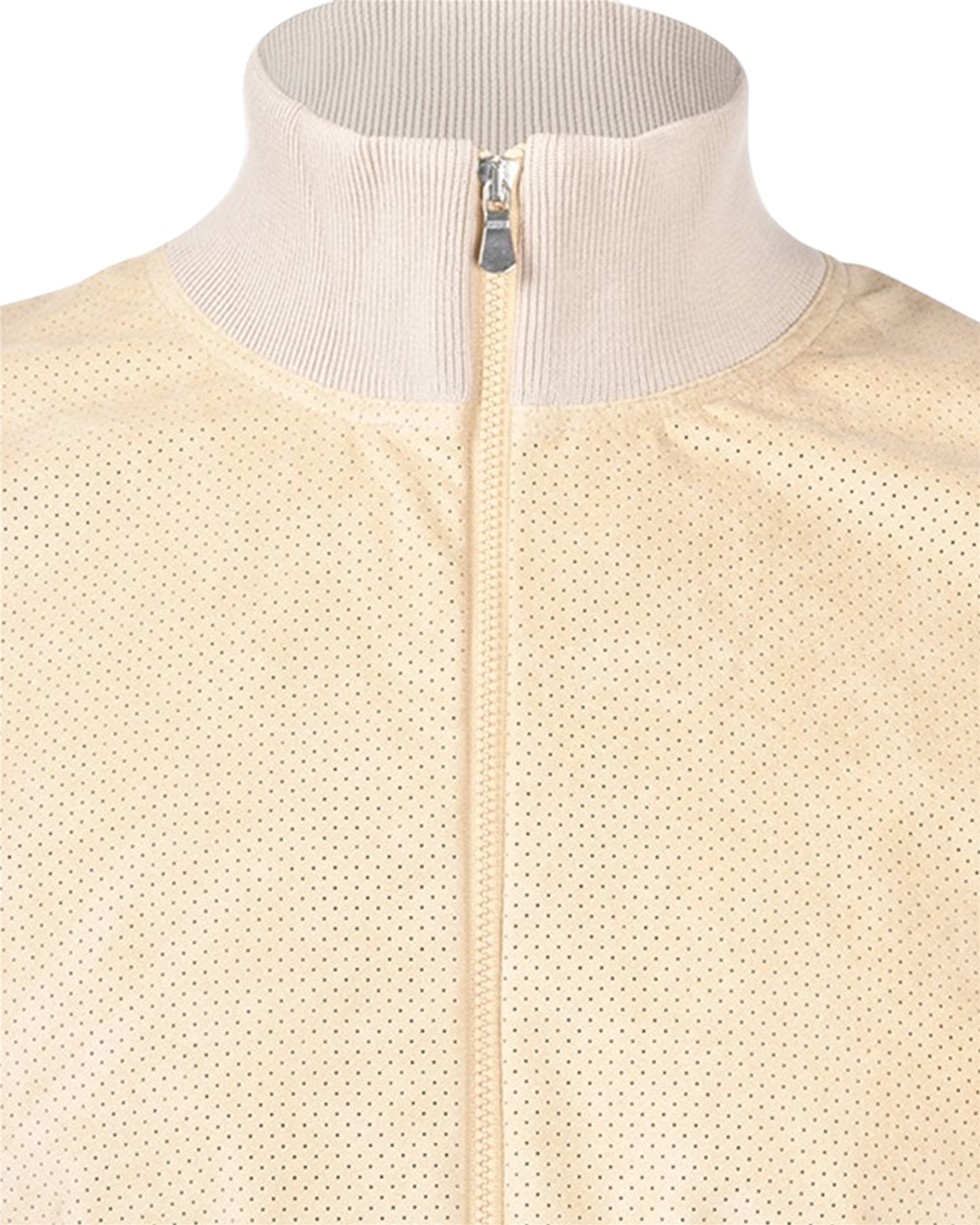 Organic Cotton & Alcantara Jacket – Bege