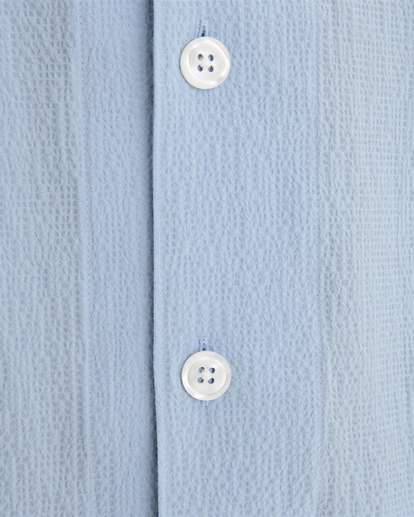 Regular Fit Bowlingkrage Seersuckerskjorte