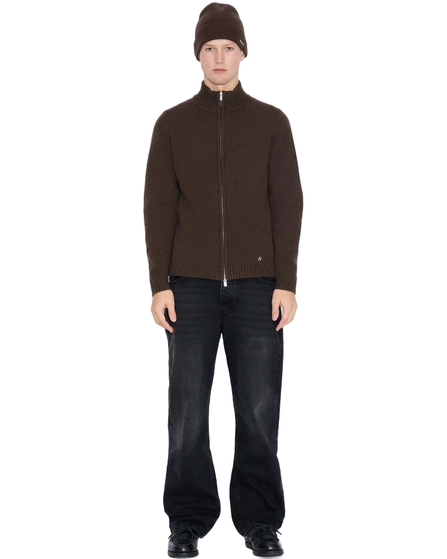 Wool Zip Cardigan