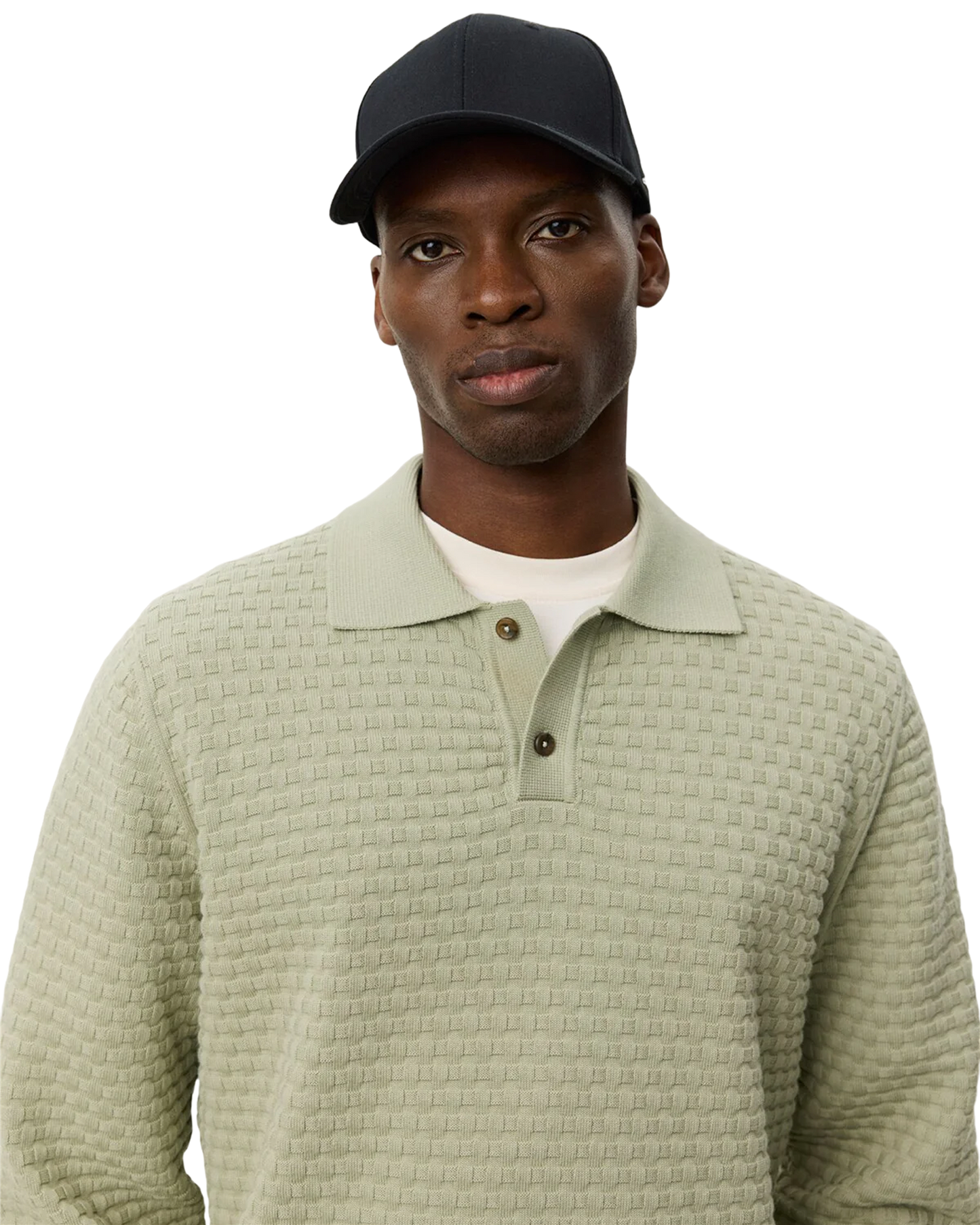 Billy Weave Knitted LS Polo