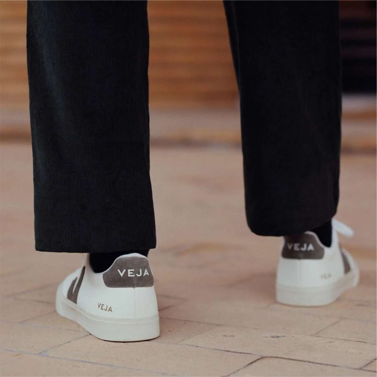 Veja Campo Leather White Kaki - Mandy