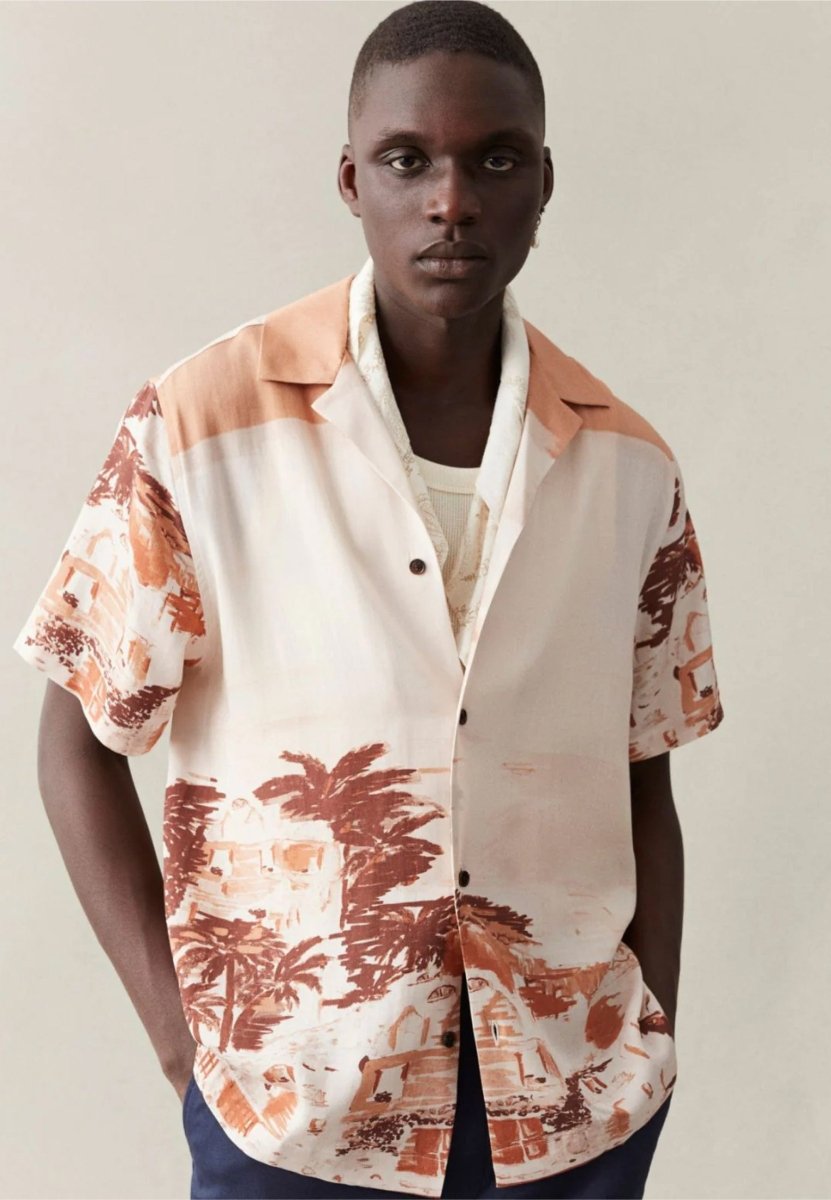 Les Deux Coastal aop ss shirt - Mandy