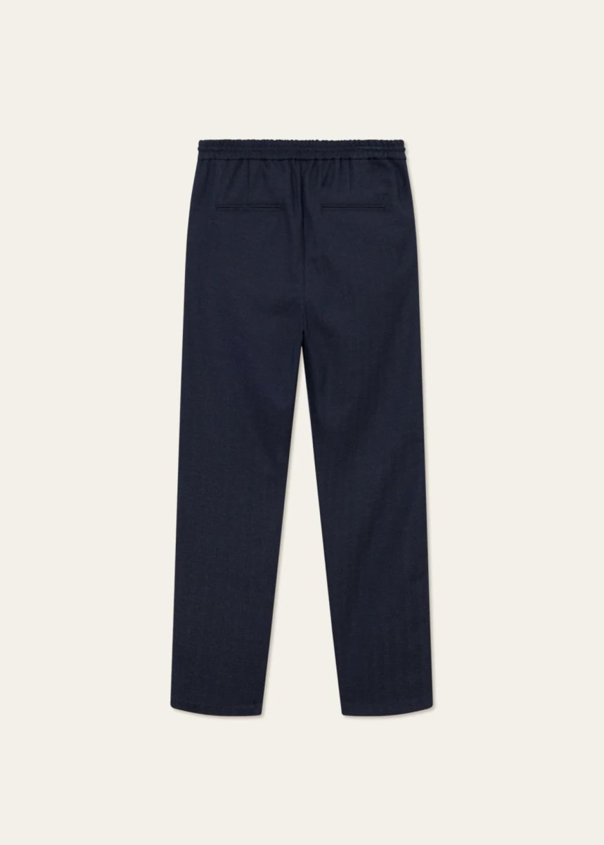 Les Deux Como Herringbone Tapered Drawsring Pants - Mandy