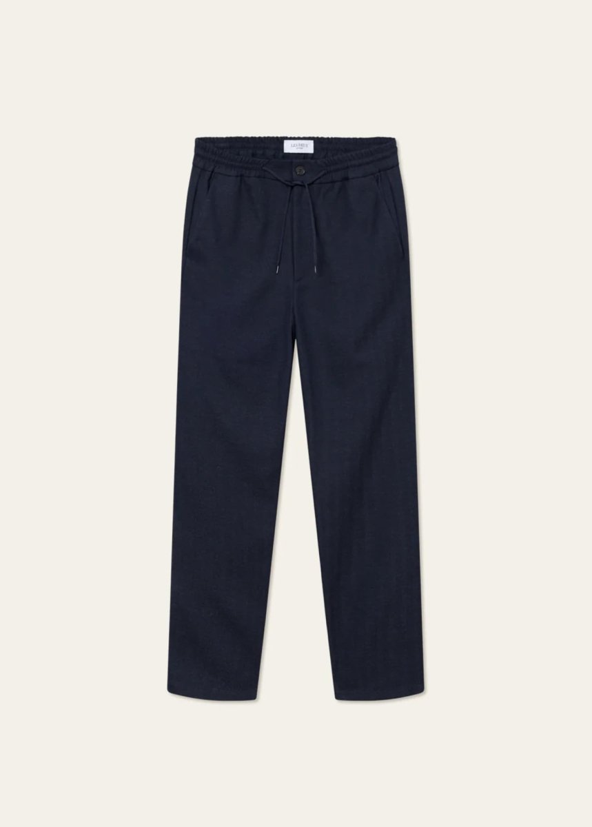 Les Deux Como Herringbone Tapered Drawsring Pants - Mandy