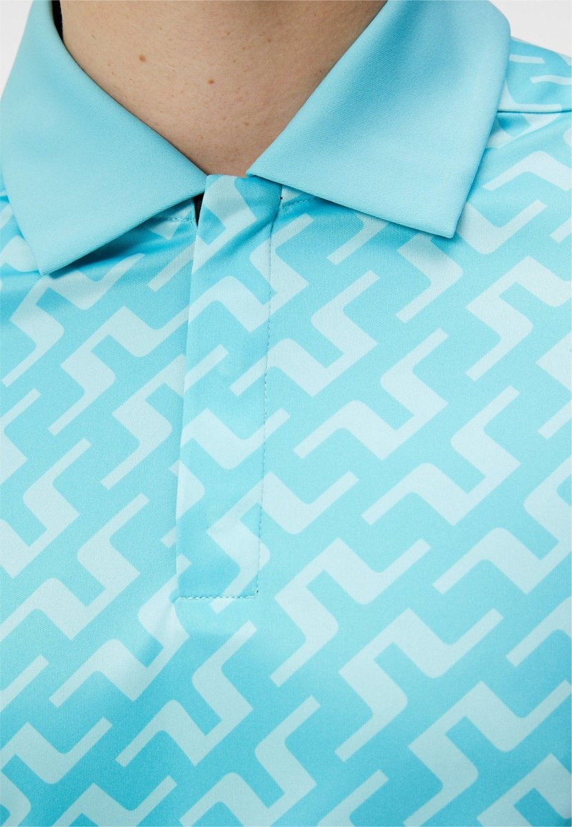J.Lindeberg Dario Print Regular Fit Polo - Mandy