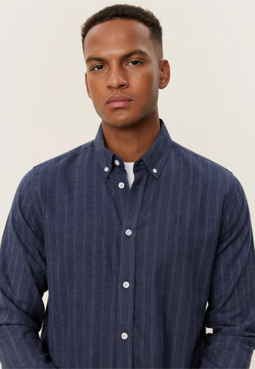 Les Deux Desert Reg Stripe Shirt - Mandy