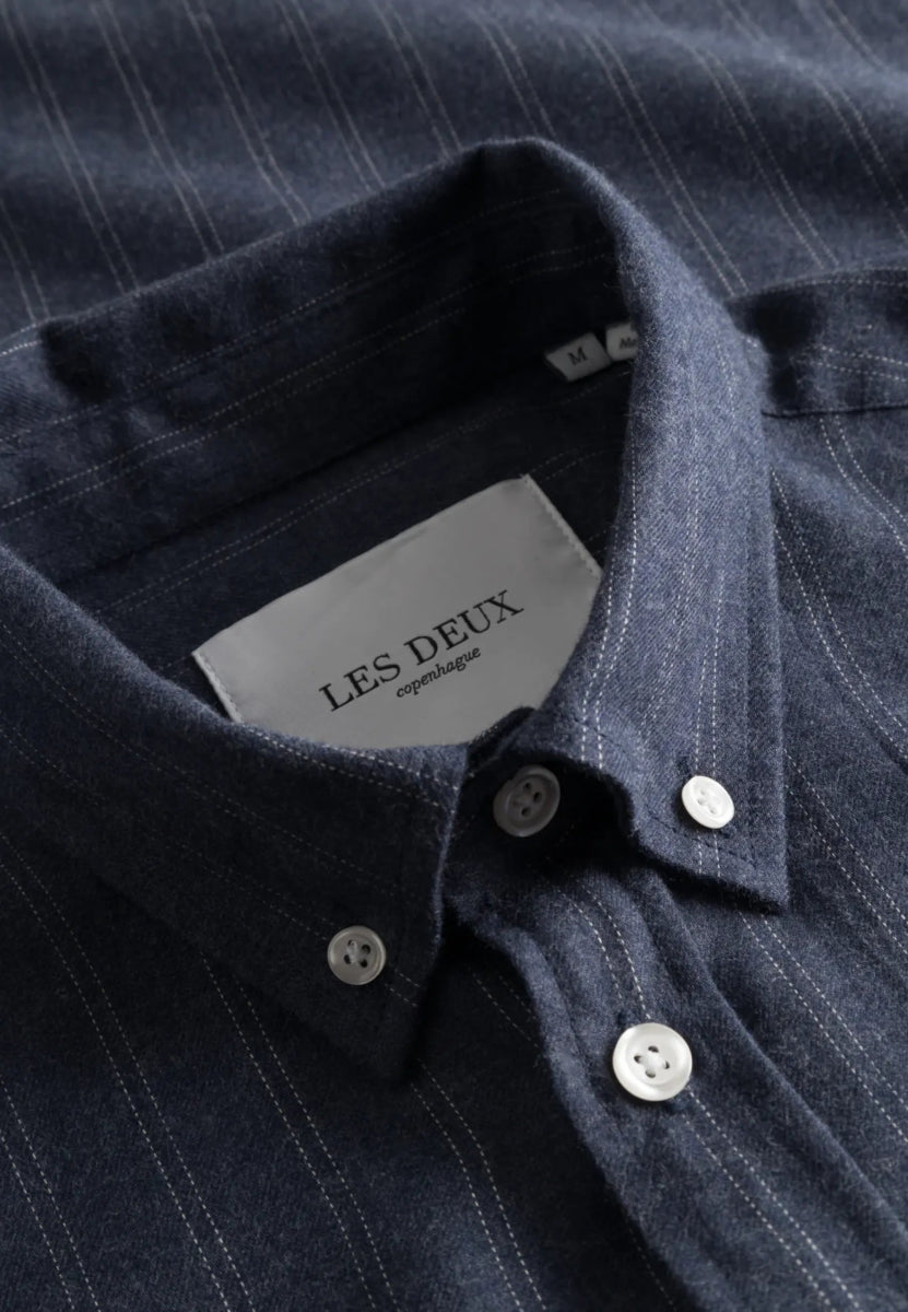 Les Deux Desert Reg Stripe Shirt - Mandy