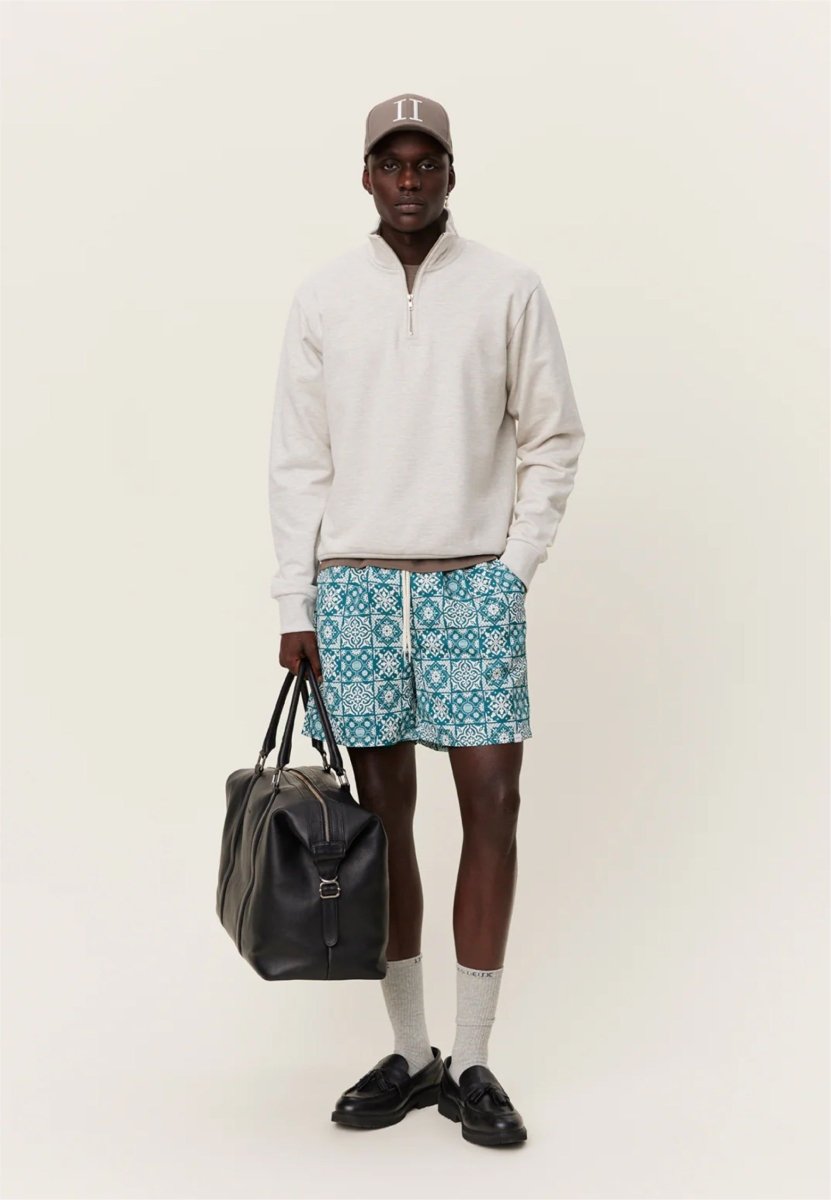 Les Deux Dexter Half - Zip Sweatshirt - Mandy