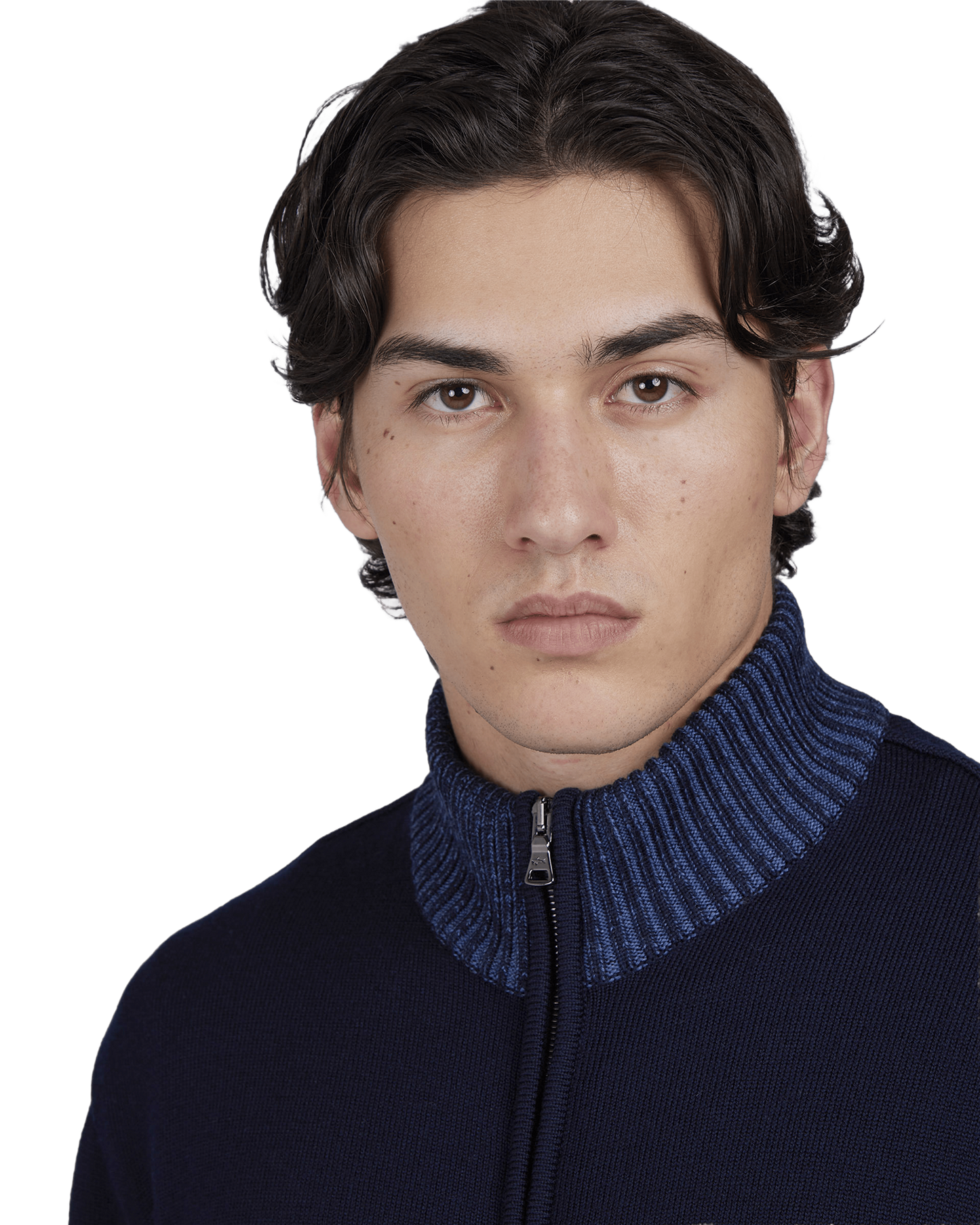 Soft Cool Touch Wool Sweater with Zip Closure