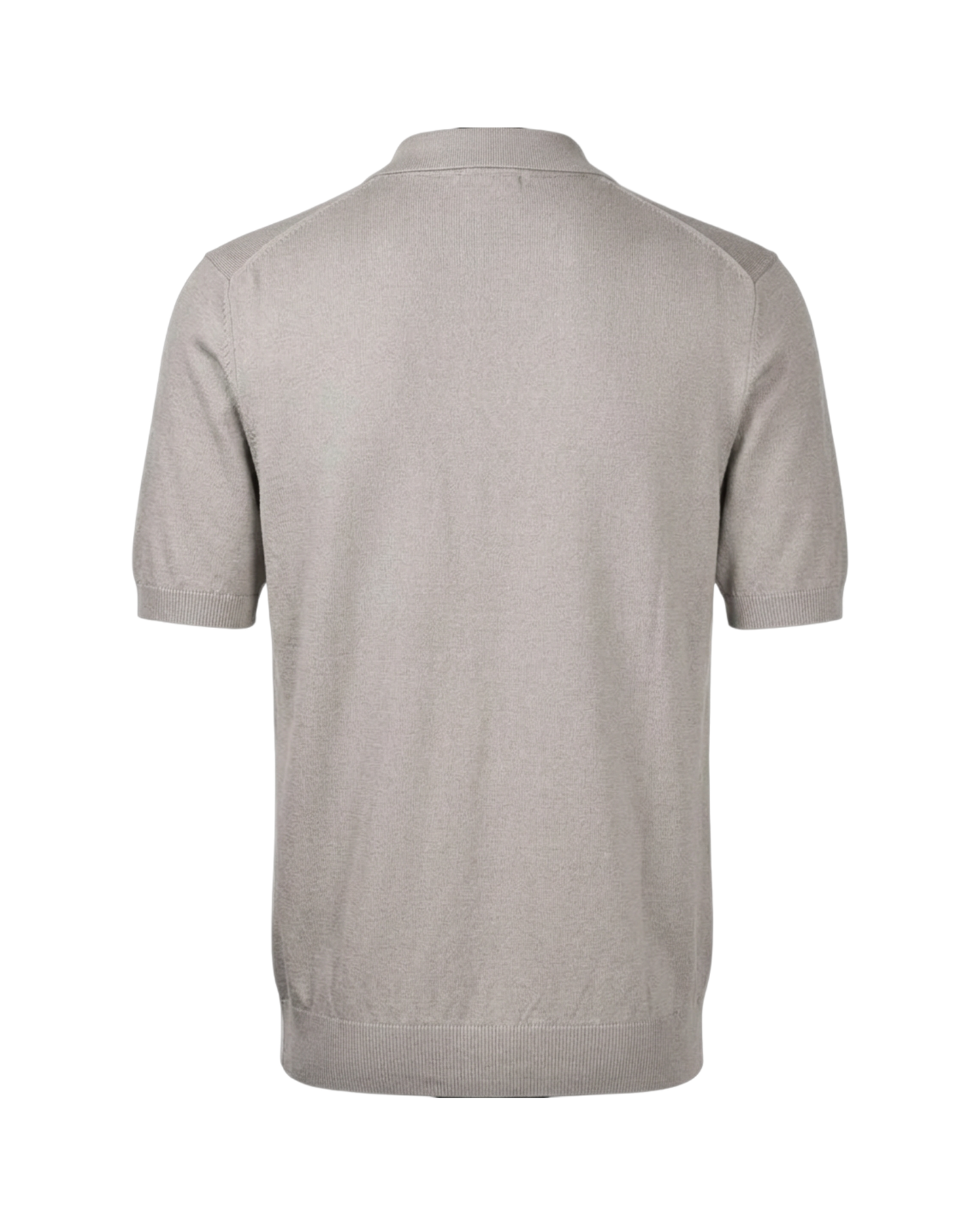 Tennis Polo i Silke og Bomull - Beige