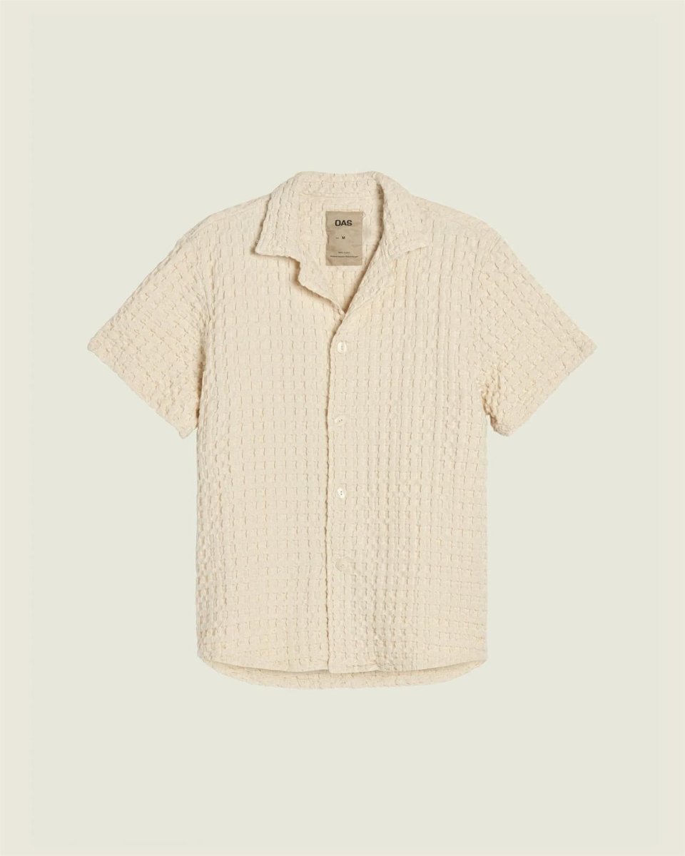 OAS Ecru Cuba Waffle Shirt - Mandy