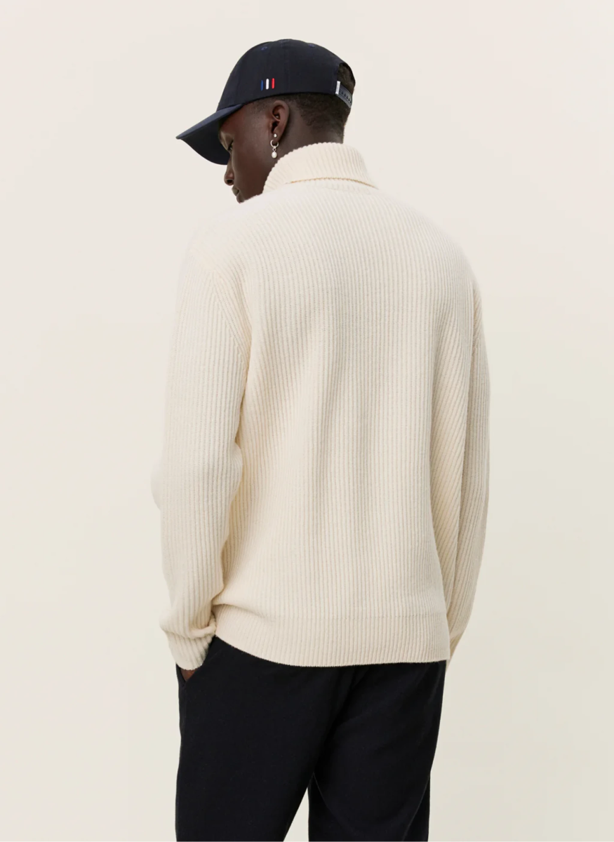 Les Deux Eddie Wool Rib Rollneck - Mandy