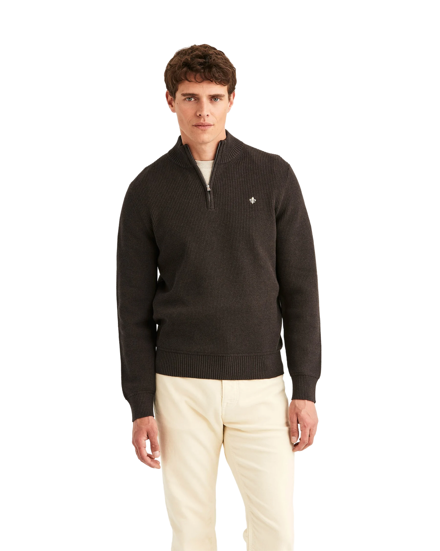 Colin Half Zip Brown