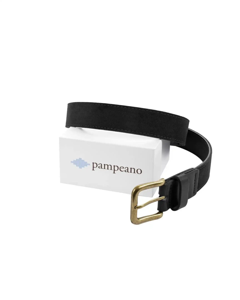 Pampeano Gamuza Pampeano Belt - Black Suede - Mandy
