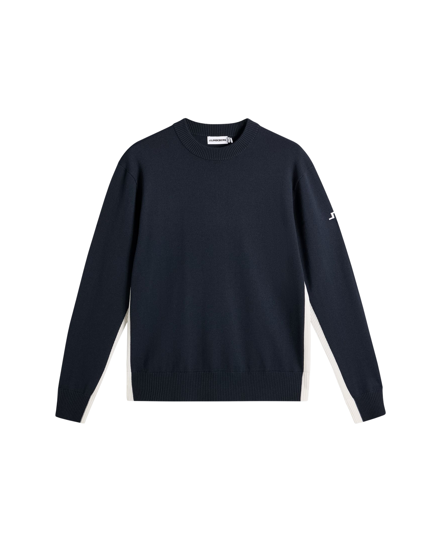 J.Lindeberg Chester Side Stripe Knit Crew – JL Navy