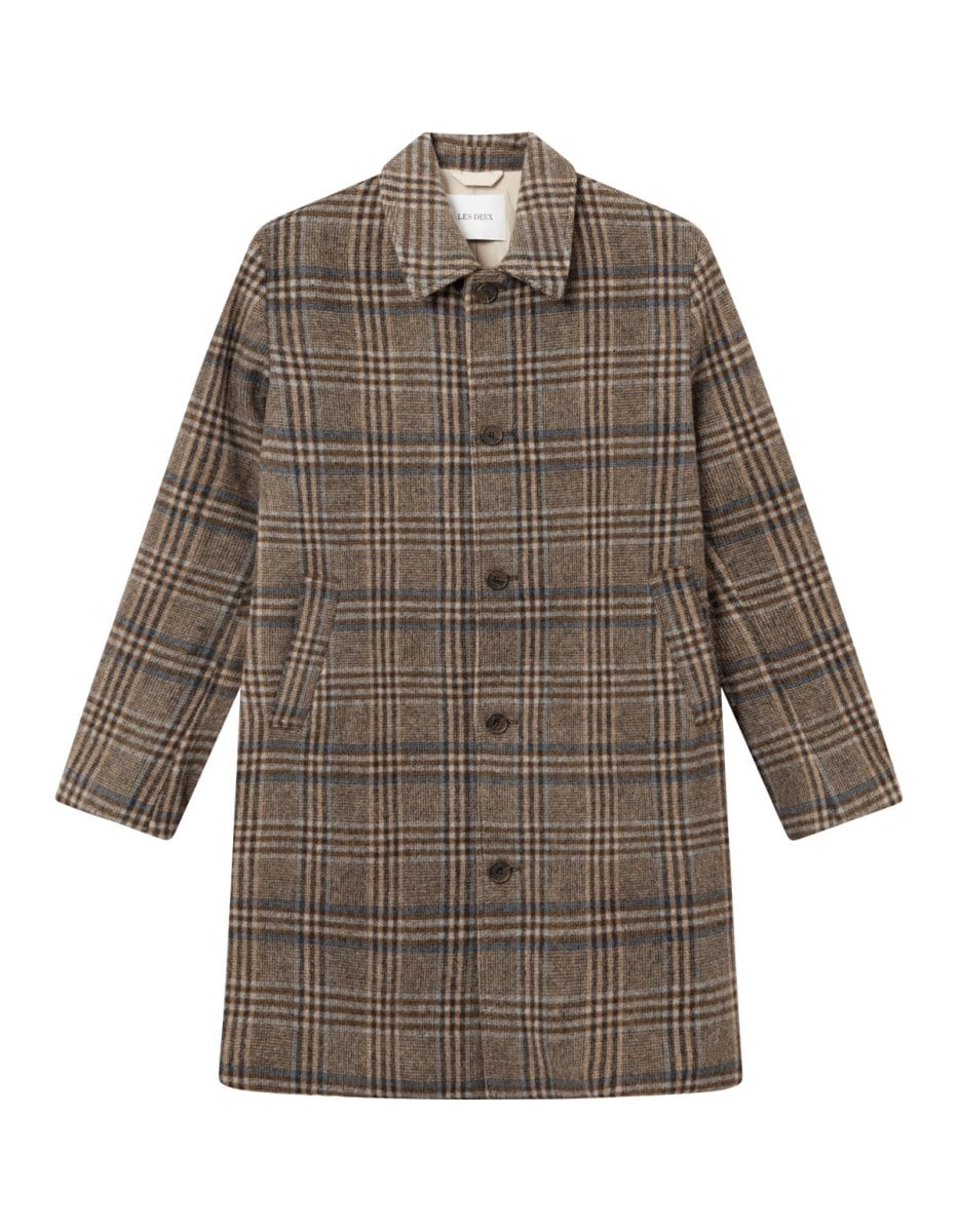 Les Deux Mckay check wool frakk - Mandy