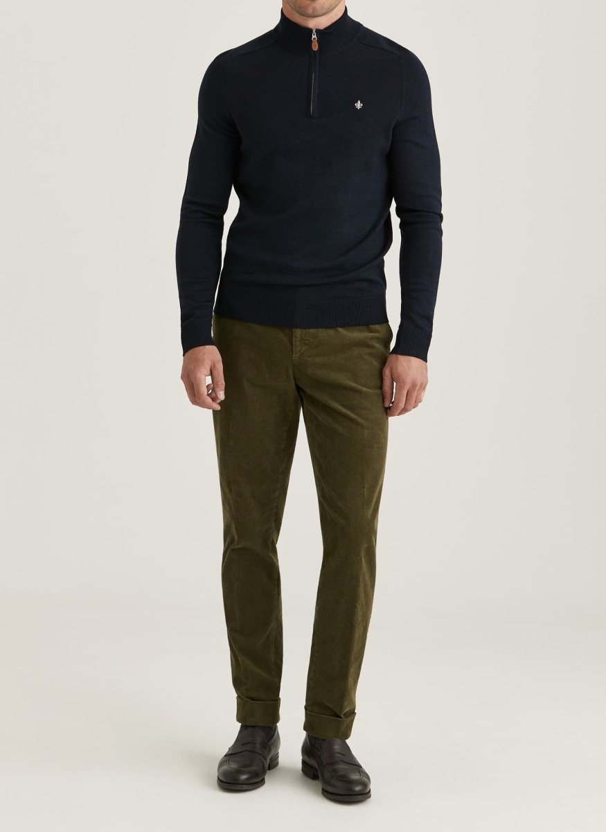 Morris Stockholm Merino John Zip - Mandy