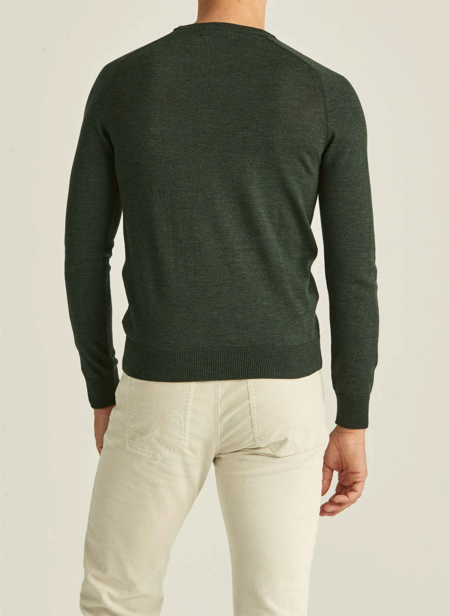 Morris Stockholm Merino Oneck - Mandy