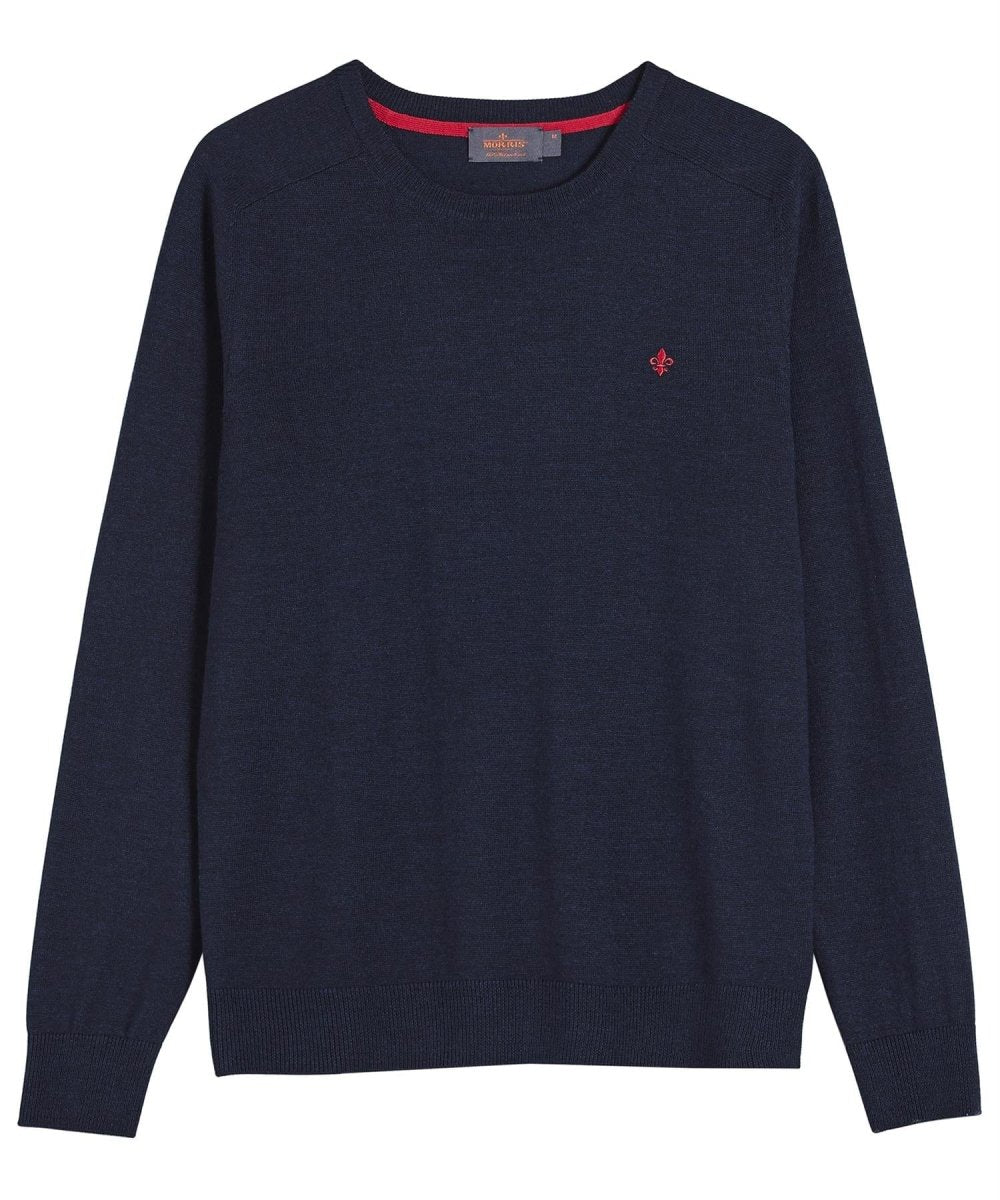 Morris Stockholm Merino vneck - Mandy