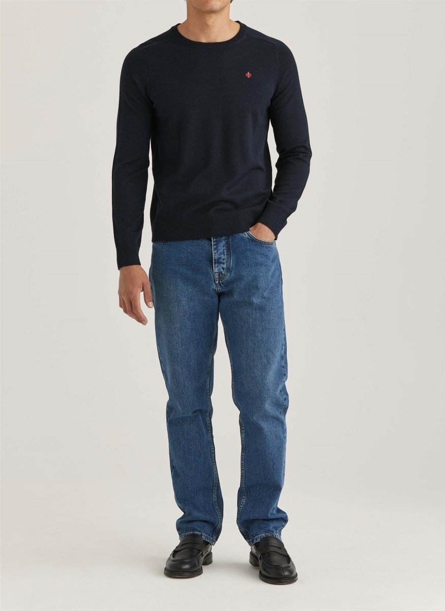 Morris Stockholm Merino vneck - Mandy